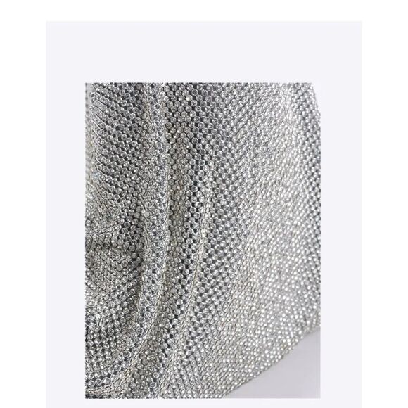 PHILLY'S TREASURE BLACK MINI RHINESTONES HAND BAG - Picture 4 of 4